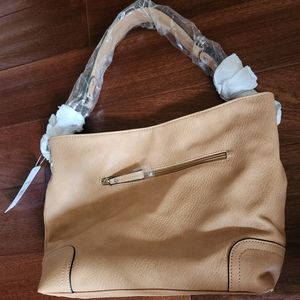 MKF Tan Hobo Bag